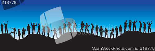 Image of People silhouettes