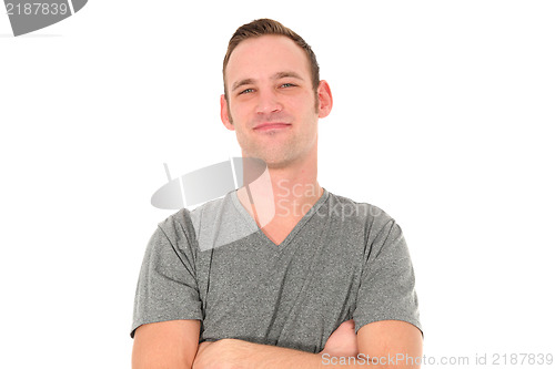 Image of Casual man with arms folded