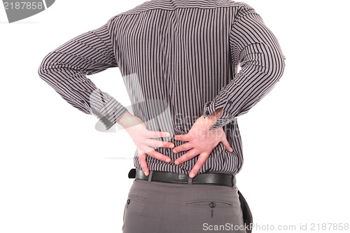 Image of Man with lower back pain