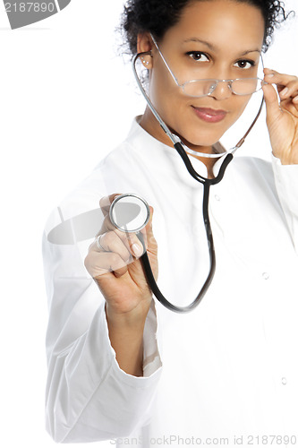 Image of Doctor wearing a stethoscope