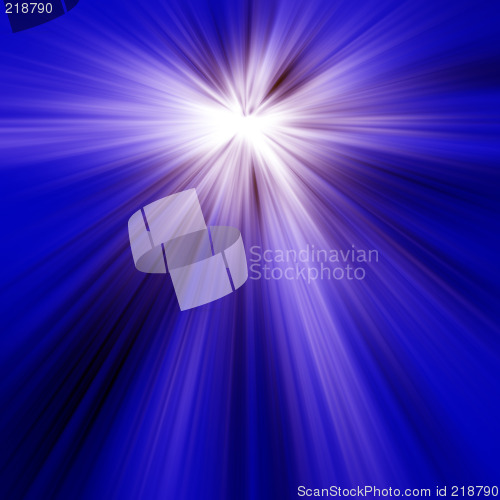 Image of Blue Light Rays