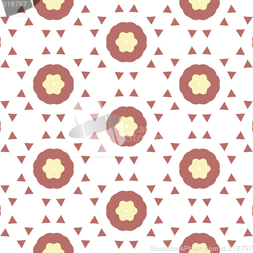Image of Repeated Flower Background