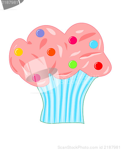 Image of Cupcake with cream