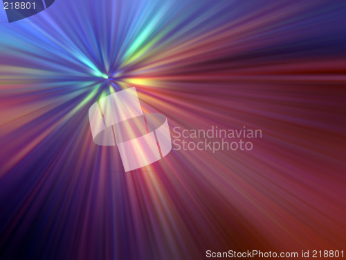 Image of Multicolored Light Rays