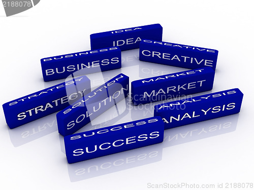 Image of 3d imagen to business success concept 
