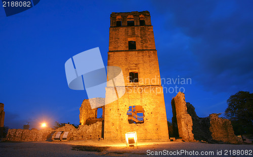 Image of Panama La Vieja, old Spanish city destroyed by pirates. The UNES