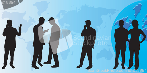 Image of Business people silhouettes