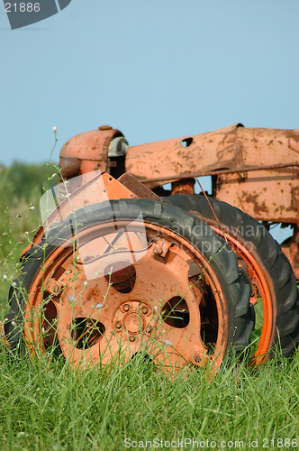 Image of Vintage Farm Tractor Wheels