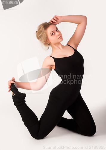 Image of flexible athletic woman