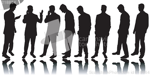 Image of Business men silhouettes