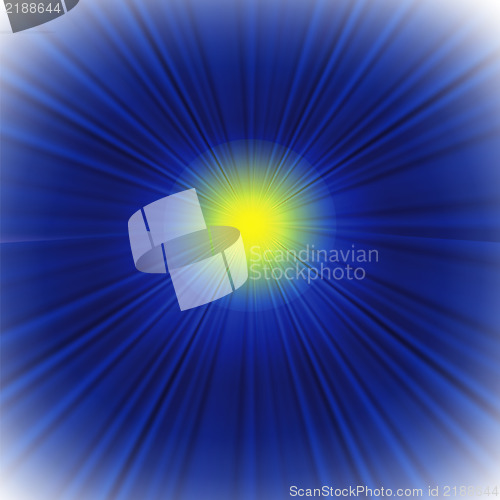 Image of blue background with sun