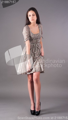 Image of Young beautiful caucasian woman