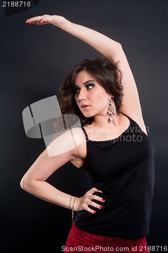 Image of beautiful sexy brunette woman
