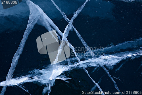 Image of Baikal ice texture