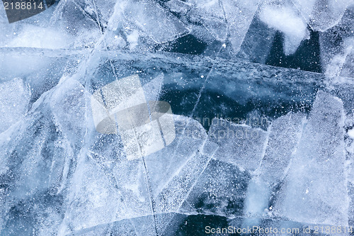 Image of Baikal ice texture