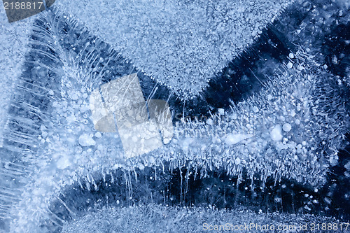 Image of Baikal ice texture