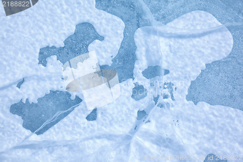 Image of Baikal ice texture