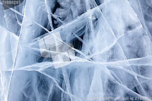 Image of Baikal ice texture