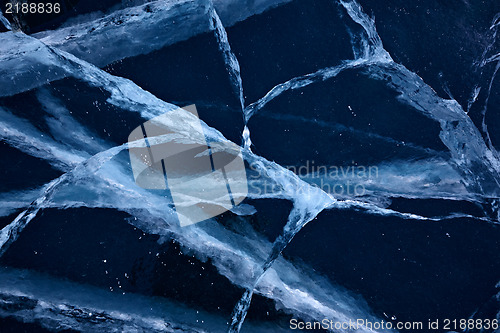 Image of Baikal ice texture