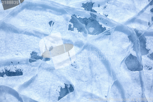 Image of Baikal ice texture