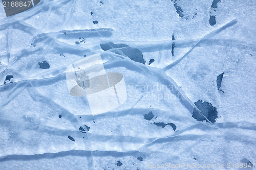 Image of Baikal ice texture