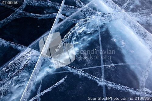 Image of Baikal ice texture