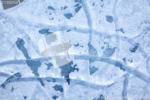 Image of Baikal ice texture