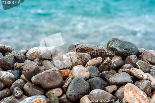 Image of Pebble stones at the sea
