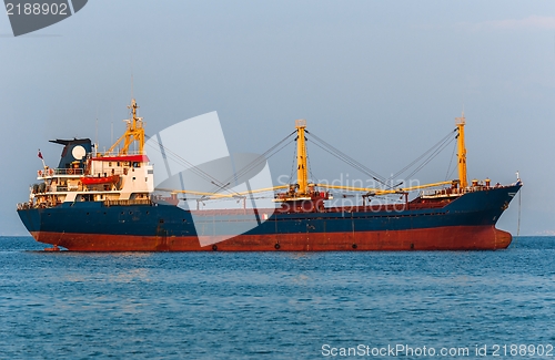 Image of Big cargo ship on the water