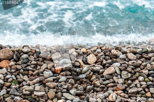 Image of Pebble stones at the sea