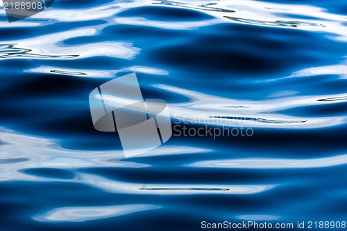 Image of Deep blue water surface