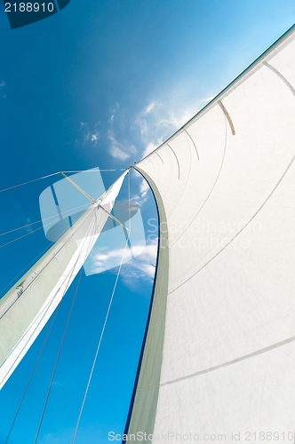 Image of Sail of a sailing boat