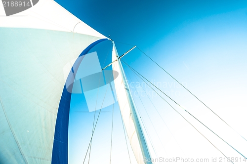 Image of Sail of a sailing boat