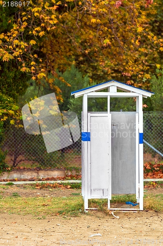 Image of Changing cabinet on the beach