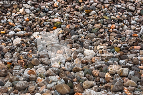 Image of Pebble stones at the sea