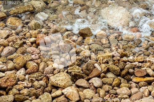 Image of Pebble stones at the sea