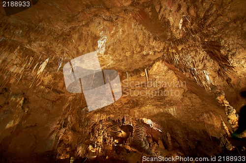 Image of Underground photo in a cave with bright lighr