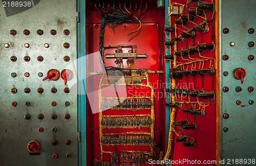 Image of Industrial fuse box on the wall
