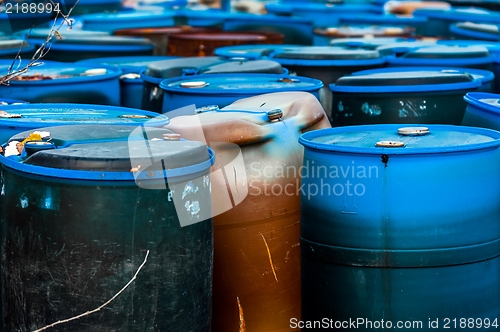 Image of Several barrels of toxic waste