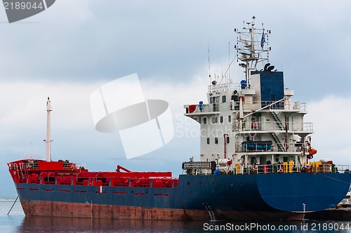 Image of Big cargo ship on the water