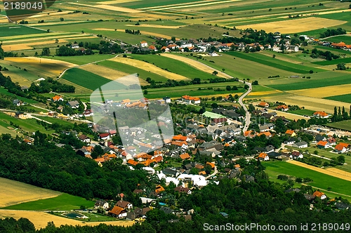 Image of Small village aerial view