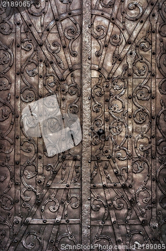 Image of Old metal door