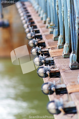 Image of Bridge part closeup photo