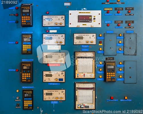 Image of Control panel of a measurement device