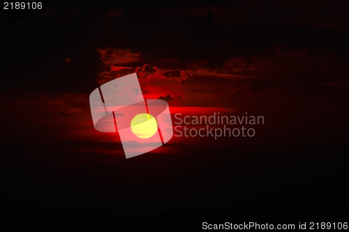 Image of Sunset at the sea