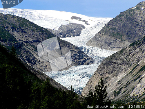 Image of arm of glacier