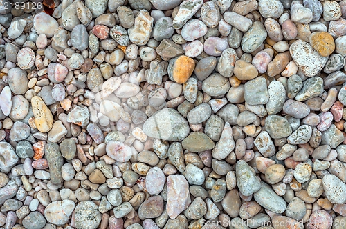 Image of Pebble stones at the sea