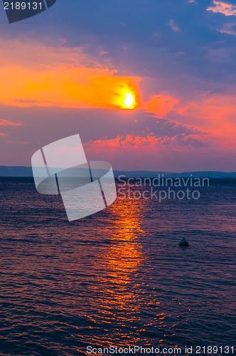 Image of Sunset at the sea