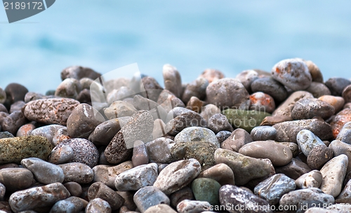 Image of Pebble stones at the sea