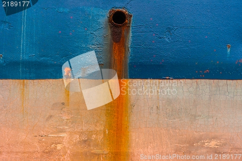 Image of Rusty steal texture of a tanker boat